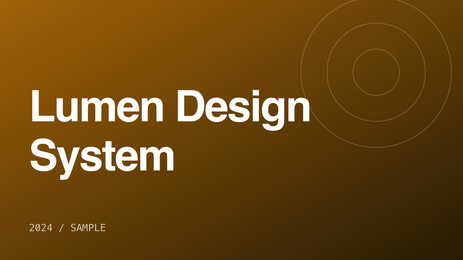 Lumen Design System cover